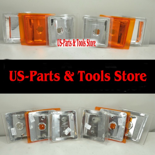94-99 Chevrolet Fullsize Truck Cornerlights chrome/orange